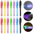 thumbnail image 1 of Lot de 14 Stylos Réutilisables Invisibles Transmission de Lumière Uv pour Cadeaux d'Anniversaire d'Enfants, 1 of 4