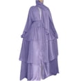 thumbnail image 2 of Gspmoly Robe pour Femmes, Robe Cardigan Ample Colorée à Grande Manches Longues pour Femmes, Robe à Manches Longues à Col en V, Robes de Cocktail pour Femmes, Cadeaux de Vacances, 2 of 6