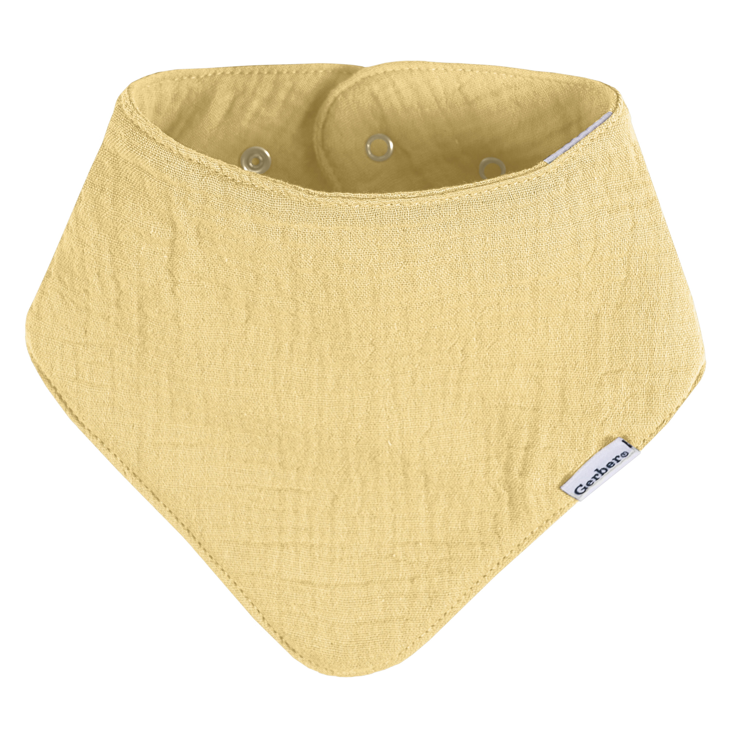 Gerber Baby Neutral Muslin Bandana Bibs, 10-Pack, One Size