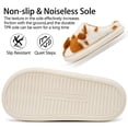 thumbnail image 6 of Ecetana Fuzzy Slippers for Women Cute Cow House Slippers Non-Slip Home Shoes with Memory Foam, 6 of 7