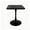 Black, variant on Square Dining Table, 23.6" Tulip Pedestal Table, Mid Century Modern Kitchen Table for 2, Small Space Bistro Dining Table for Apartment Living Room Cafe, Black