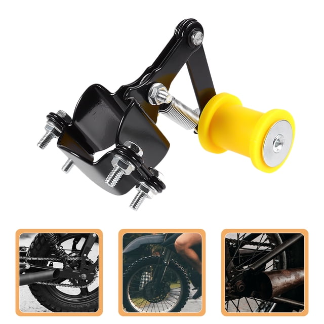 OULII Chain Guide Roller Metal Black Stability Enhancement for Motorcycle Owners 1Pack