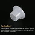thumbnail image 4 of Uxcell 12 pack Flanged Sleeve Bearings Plastic Bushings 6.1mm Bore x 8mm OD x 7mm Length Nylon Bushings, White, 4 of 5