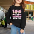 thumbnail image 2 of Ruyang The 100th Day Of School Sweatshirts Girls Cute Graphic Preppy Pullover Sweatshirt Oversized Back To 𝐒chool Shirt, 2 of 7