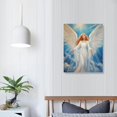 thumbnail image 3 of JEUXUS Posters Guardian Angels in Heaven Wall Art White Angel Wings Wall Decor Angel Gift Wall Art Canvas Painting Posters And Prints Wall Art Pictures for Living Room Bedroom Decor 16x20in, 3 of 4