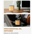 thumbnail image 3 of Essential Oil Diffuser 200ML Wood Grain Aroma Diffuser Cool Mist Humidifier, Auto Shut-Off for Home Bedroom Office - Style:Style 1;, 3 of 5