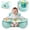 Green, variant on Blublu Park Baby Inflatable Sit Me Up Floor Seat, 3-36 Months with Cover & Detachable Sensory Tray, Unicorn