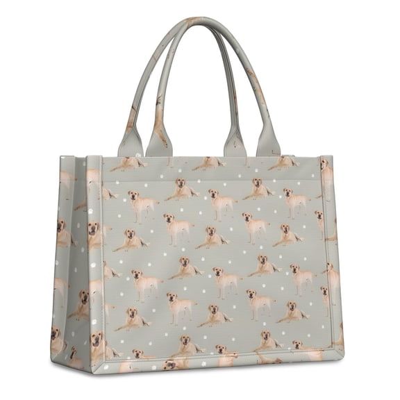 Large Capacity Tote Bag,Labrador Dog Handbag Fashion Luxury Tote Bag,15.7"x13"x 5.1" Inches,Laptop Compatible