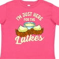 thumbnail image 4 of Inktastic Hanukkah Funny Here for Latkes Boys or Girls Toddler T-Shirt, 4 of 5