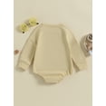 thumbnail image 4 of Bagilaanoe Newborn Baby Girl Boy Romper Sweatshirt Long Sleeve Bodysuit Letter Embroidery Pullover 3M 6M 12M 18M 24M Infant Casual Tee Tops, 4 of 8
