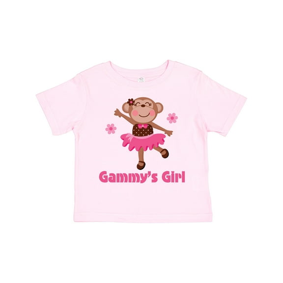 Inktastic Gammy's Girl Monkey Girls Toddler T-Shirt
