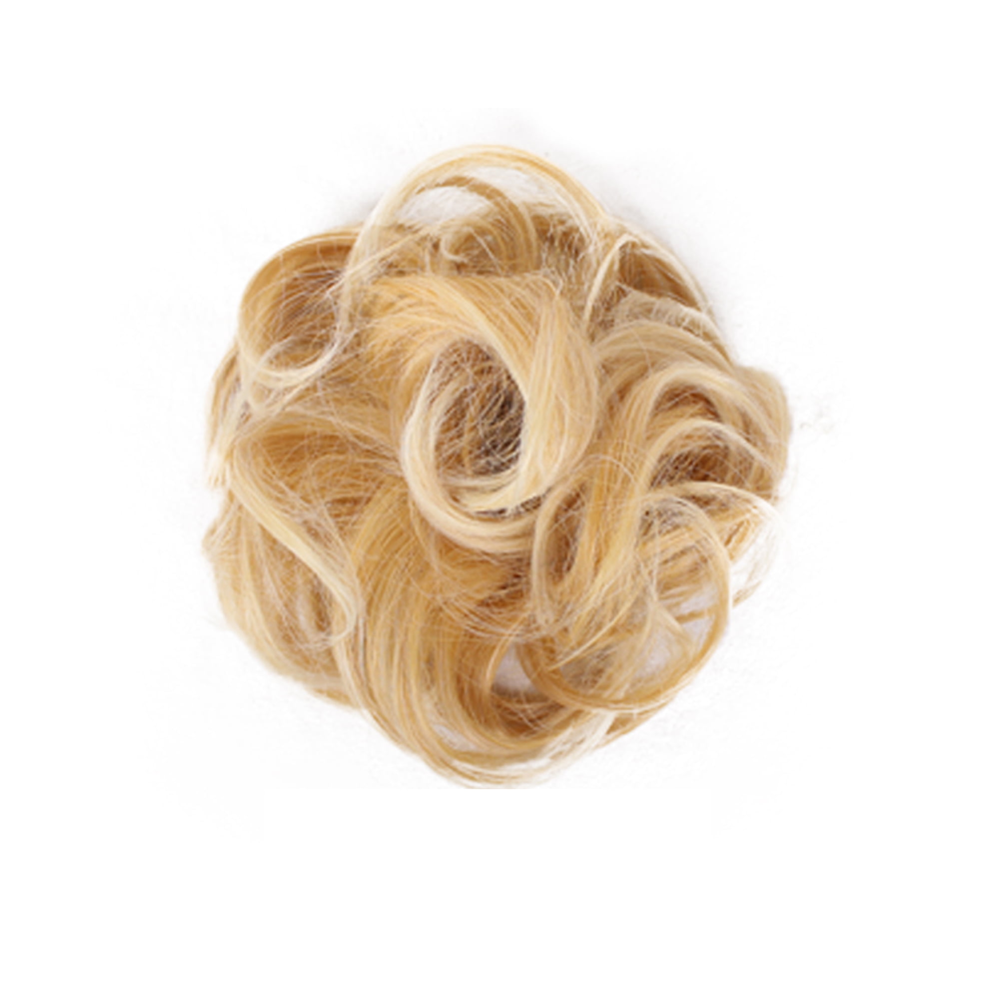 100% Natural Curly Messy Bun Hair Piece Extra Thick Hair Extensions Scrunchie 