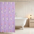 thumbnail image 3 of Erosebridal Baby Elephant Shower Curtain 72Wx78L for Girls, Pink Balloons Waterproof Bath Curtain, 3 of 5