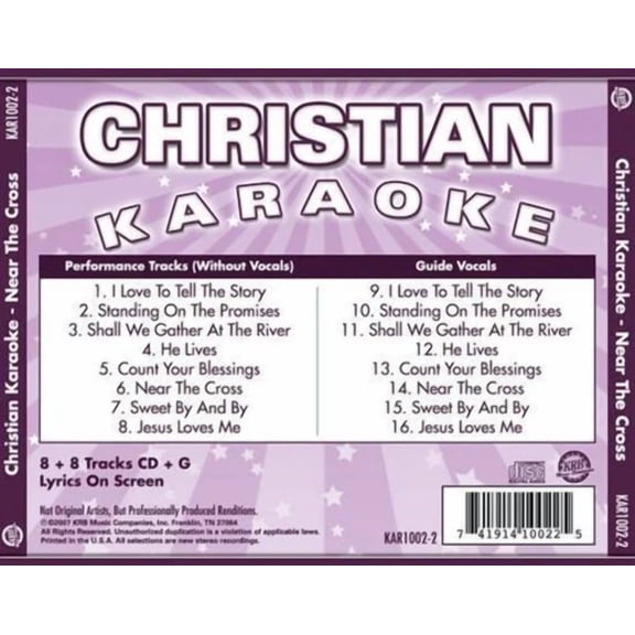 Near the Cross - Christian Karaoke - Music CD - - 2008-01-29 - Krb Music - Ver - Sold by Sounda