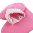 thumbnail image 6 of Paraffin Wax Bath Glove and Bootie, Thick Heat Therapy Insulated Terry Cloth Used for Paraffin Wax Treatment - Pink, 6 of 8