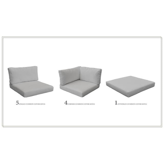 Ensemble Coussin pour MONACO-12a en Gris