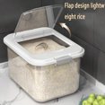 thumbnail image 5 of Cubo de arroz para el hogar, 35 kg, más grueso, 25 kg, caja de almacenamiento sellada a prueba de humedad e insectos, 15 kg, caja de almacenamiento de arroz, 1 pieza, 5 of 5