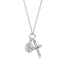Ross-Simons Italian Sterling Silver Religious Charm Necklace, Women's, Adult
