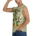thumbnail image 3 of JUNZAN Dinosaur Men's Sleeveless T Shirts,Sleeveless Muscle Shirts,Sizes S-3XL, 3 of 8