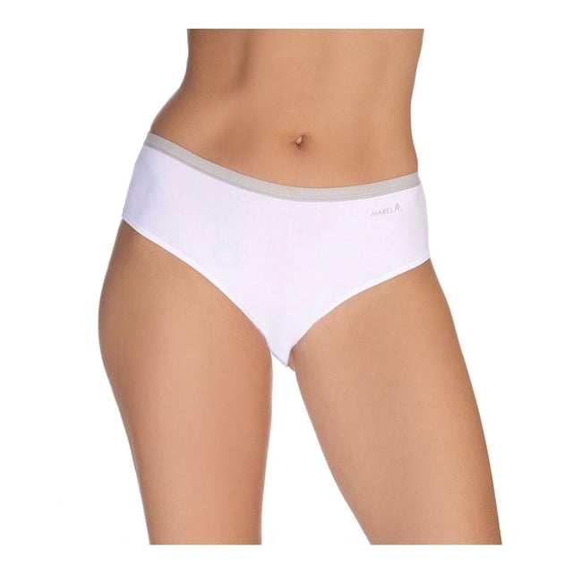 Pantaleta Marel para Mujer, Liso Contraste en Cintura Multicolor 3 Piezas Talla EG