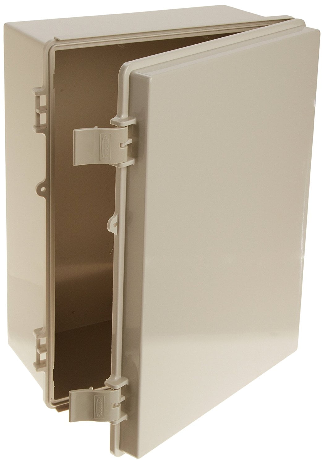 15-47//64 Length x 11-51//64 Width x 6-9//32 Height Light Gray Finish BUD Industries NBF-32026 Plastic ABS NEMA Economy Box with Solid Door