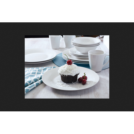 Pfaltzgraff Rooster - Pfaltzgraff Kaylee Collection White Porcelain Round Dinner Plate 12 pk