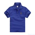 thumbnail image 2 of Fozruso Boys Summer Collared Shirt Kids Short Sleeve School Uniform Casual Basic Classic Fit Shirts, 2 of 4