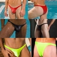 thumbnail image 2 of Bañador sexy de cintura baja para hombre, bañador de playa, bragas de bikini, tanga, pantalones de moda, 2 of 5