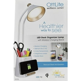 Ottlite Executive Desk Lamp with 2.1A USB Charging  