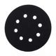 thumbnail image 1 of 8 Hole Sponge Interface For Sanding Pads Hook & Loop Flocking Cushion Polishing Buffering Pad Self-adhesive Disc Durable Black, 1 of 4