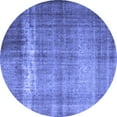 thumbnail image 1 of Ahgly Company Indoor Round Persian Blue Traditional Area Rugs, 5' Round, 1 of 4