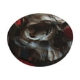 thumbnail image 1 of Balery Realistic Rose Skull Fundas de asiento para taburete de bar redondo de tela de terciopelo ajustables que protegen de arañazos y manchas para sillas de 14 a 17 pulgadas.-13 inch, 1 of 7