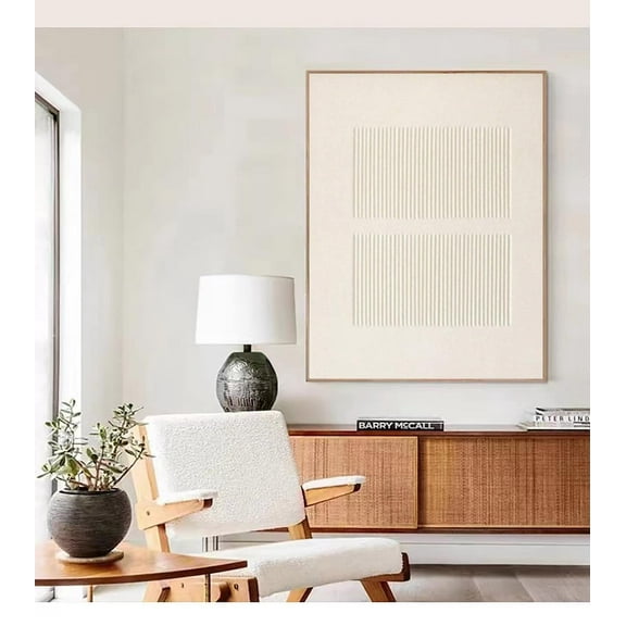 Luvia Pure Beige Textured Poster Wall Art Minimalist Neutral Light Beige Abstract Artwork for Home, 8x12 UNFRAMED