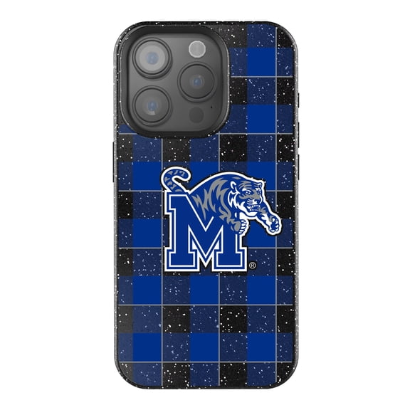 Keyscaper Memphis Tigers Plaid Bling iPhone Case