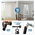 thumbnail image 5 of Urbanest Door Knob Manhattan 1" 5/8" Double Drapery Curtain Window Rod Set - 48" to 84", Bronze, 5 of 6