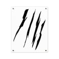 thumbnail image 2 of Effete Feline Claw Marks Scratch Acrylic Wall Art Panels, 2 of 4