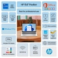 thumbnail image 2 of HP 15.6 FHD IPS Touchscreen Pavilion Laptop, Computer, 10-Core Intel i7 Processor, 64GB RAM, 1.5TB Storage (1TB SSD + 500GB Ext), Wi-Fi 6E, Windows 11 Pro+Lifetime Microsoft Office, MarxsolAccessory, 2 of 5