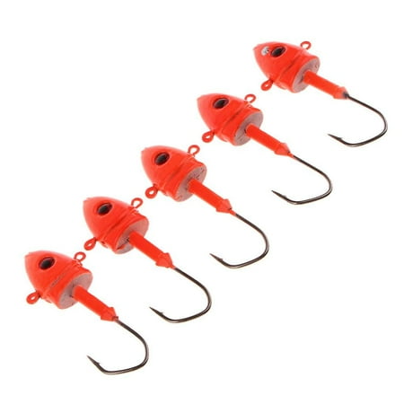 5pcs Saltwater Jig Heads Baits Lure Swimbait Swing Jig Heads Hooks 29g