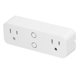 thumbnail image 2 of Regleta WiFi BLE ZHCH control remoto Tomas duales 10A enchufe estadounidense CA 100‑240V, 2 of 5