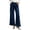 Dark Blue, variant on Wide Leg Jeans for Women Trendy Ruffle Hem Denim Pants Casual High Wasited Baggy Trousers with Pockets