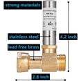 2 Pack Water Hammer Arrestor for Washing Machine, 3/4 Inch Male Female ...