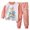 White, variant on HCYSFG Girls Cartoon Holiday And Animal Graphic Outfit Sets 2 Piece Crewneck Long Sleeve Lounge Set Top And Pajama Pants Elastic Waist Matching Sets