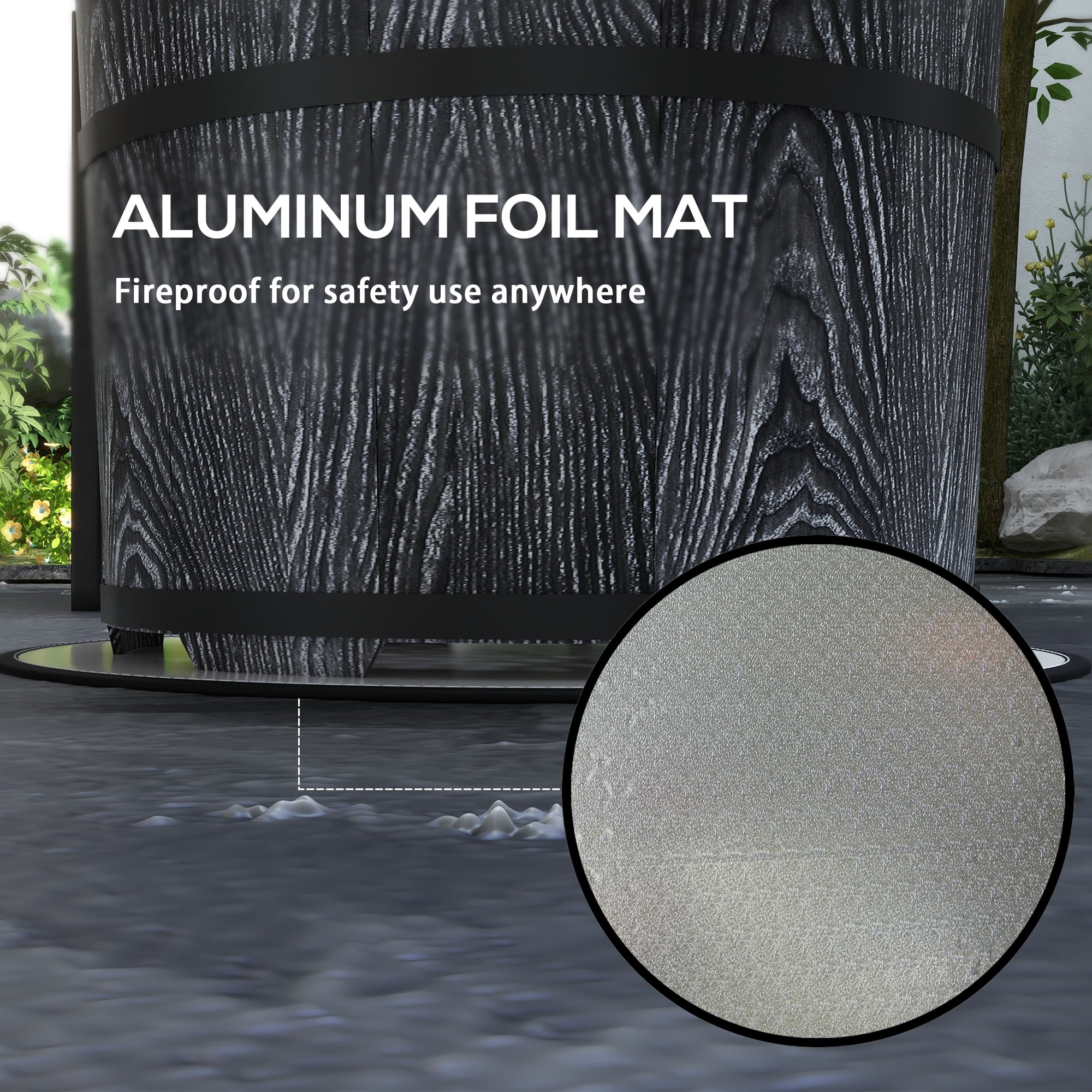 Aimee Lii Smokeless Fire Pit with Fireproof Mat, 20" Barrel Style Portable Wood Burning Firepit, Outdoor Firepit Low Smoke Camping Bonfire Stove for Patio, Picnic, Backyard, Black Aimee Lii Smokeless Fire Pit with Fireproof Mat, 20" Barrel Style Portable Wood Burning Firepit, Outdoor Firepit Low Smoke Camping Bonfire Stove for Patio, Picnic, Backyard, Black
