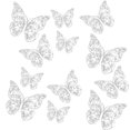 thumbnail image 2 of 12PC 3D Butterfly Wall Decor Stickers 12PCS, Gold Removable Butterfly Decorations for Bedroom, Party, Wedding, Cake Crafts,S,Wall stickers, 2 of 9