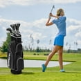 thumbnail image 2 of Costway Ladies Womens Complete Golf Clubs Set 10 Pieces Includes Alloy Driver Black, 2 of 10