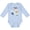 AE-Light Blue, variant on I Get Distracted by Birds Boys or Girls Long Sleeve Baby Bodysuit