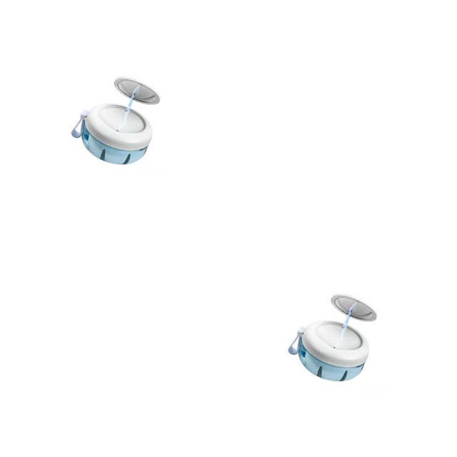 Seitruly Fake Tooth Cleaning Case Leakproof Sealed Supplies Mouth Dustproof Retainer Oral Container Orthodontic Organizer Plastic Blanco azul 2piezas