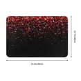 thumbnail image 3 of Bingfone Red Glitter1 Door Mat 16"X24" Front Entrance Non-Slip Low Profile Washable For Entryway, 3 of 9