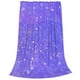 thumbnail image 2 of Balery Purple Glitter Manta de Felpa Suave y Acogedora – Cobija de Franela Aterciopelada para Cama, Lavable y Cálida para Sofá, Mascotas, Transpirable-50"x40", 2 of 7