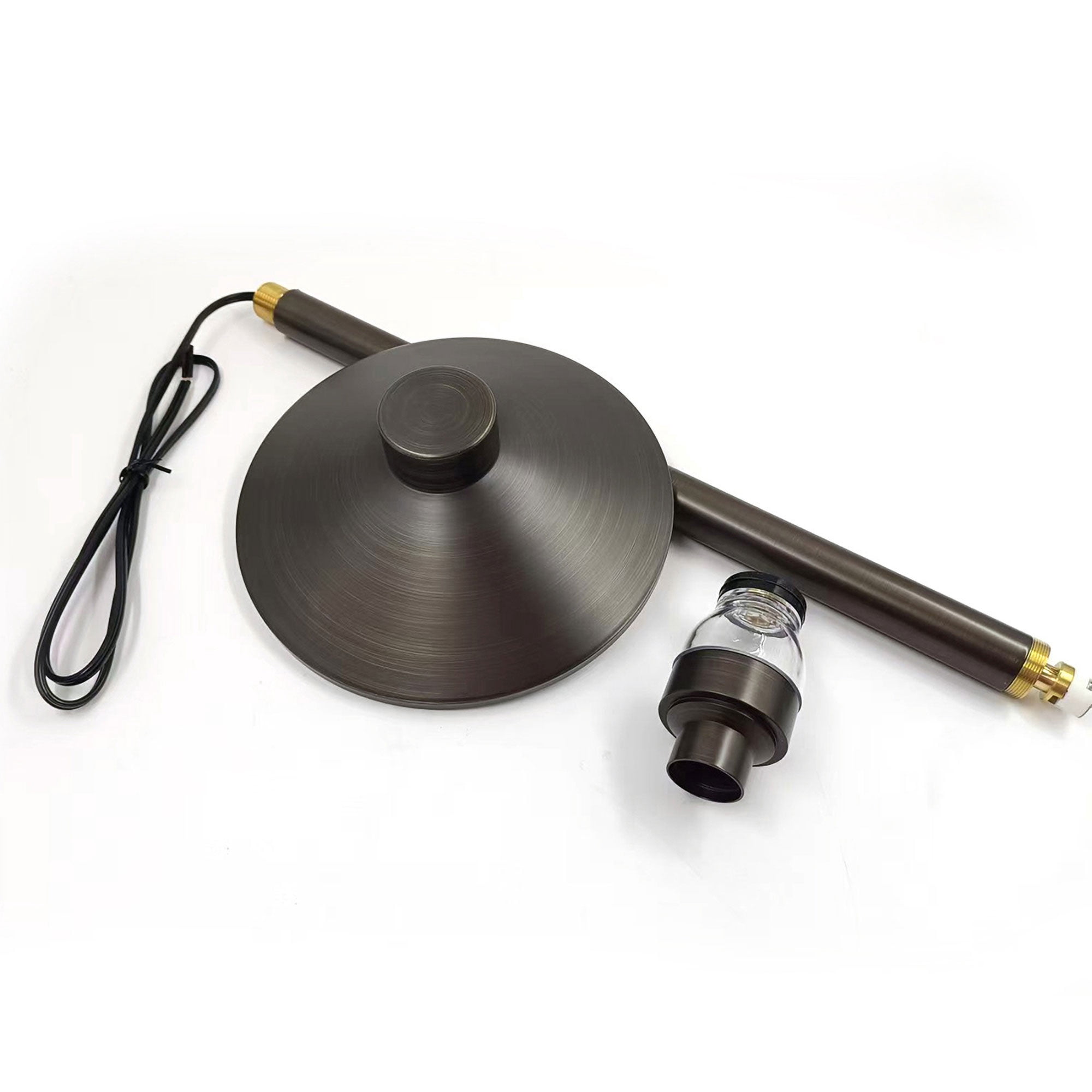 LNC 23.2"H LED Path Light, Antique Brass Finish, Outdoor Lighting for Walkways, Garden and Yard